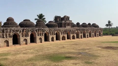 Elephant Stables, Hampi 스톡 동영상 332629360