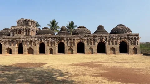 Elephant Stables, Hampi 스톡 동영상 332629472