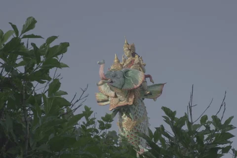 Elephant Statue, Bali Stock Footage 246410573