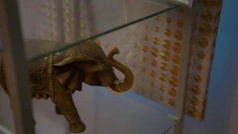 Elephant Statue on display Stock Footage 167269417