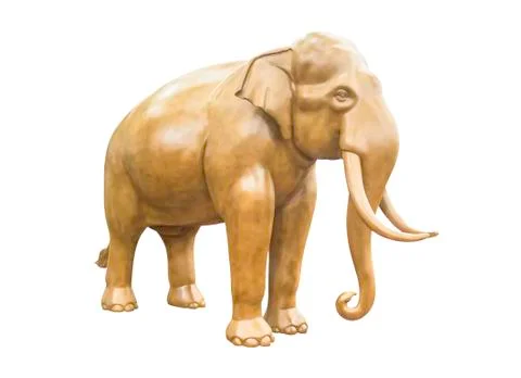 Elephant statue isolated Stock Photos