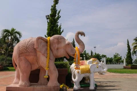 Elephant statue Stock Photos