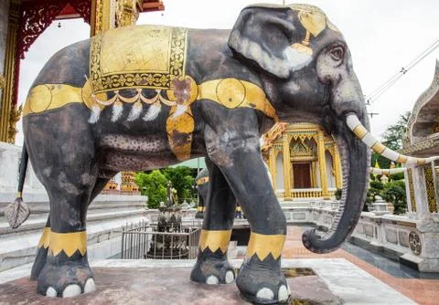 Elephant statues 库存照片