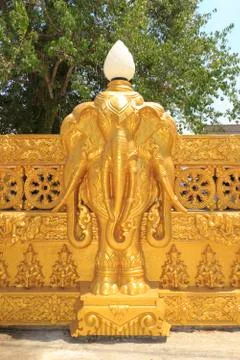 Elephant statues Stock Photos