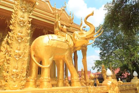 Elephant statues Stock Photos