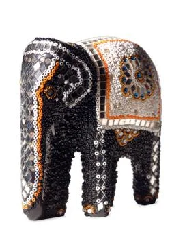 Elephant statuettes Stock Photos