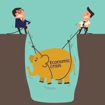 Elephant task Stock Illustration