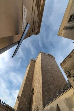 The Elephant Tower is the second highest medieval tower in Cagliari. Foto stock