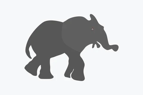 Elephant vector Art illustration Stock Illustration
