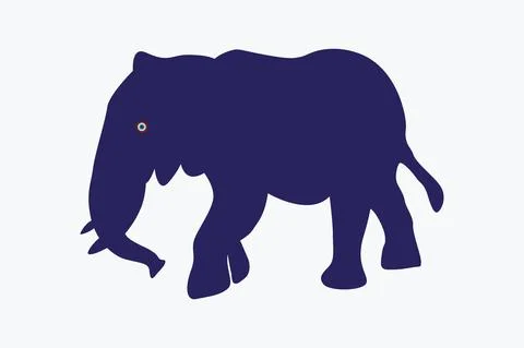 Elephant vector Art illustration Stock Illustration