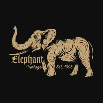 Elephant vector Stock Illustration