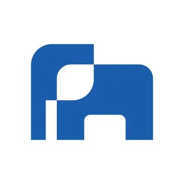 Elephant vector logo design template Stock Illustration