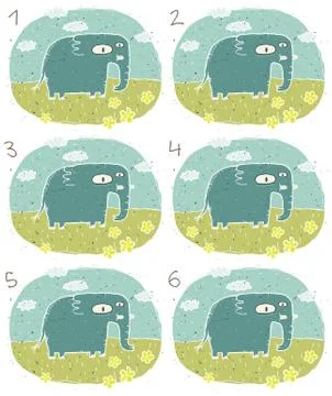 Elephant Visual Game イラスト素材