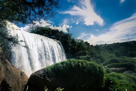 Elephant waterfall Stock Photos