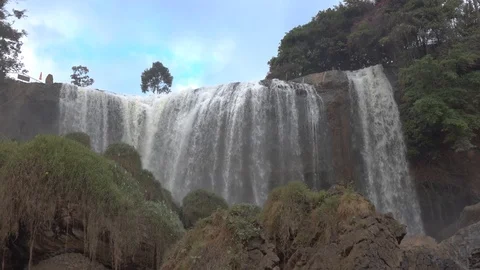 Elephant Waterfall. Vietnam Stock Footage 101019233