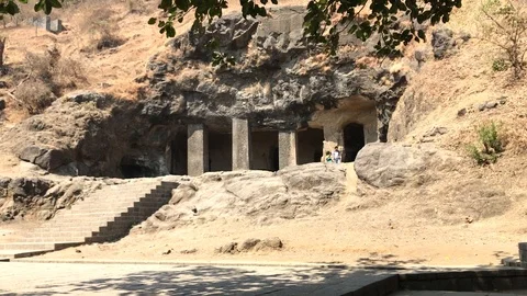 Elephanta caves Stock Footage 103666735