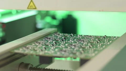 Eletronic circuit board Video stock 189029914