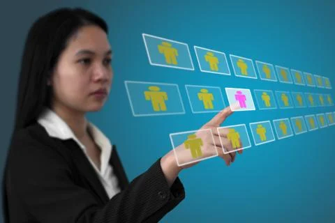 Eletronic recruitment Stock Photos