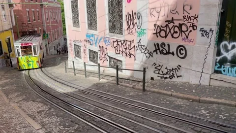 Elevador da Glória (Ascensor da Glória) 動画素材 199787360