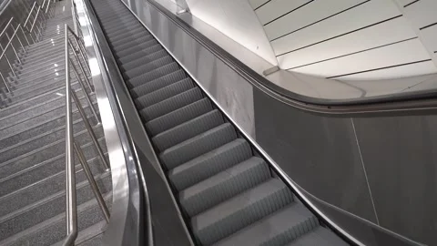 Elevate with Efficiency: Electric Stairway Video stock 247901103