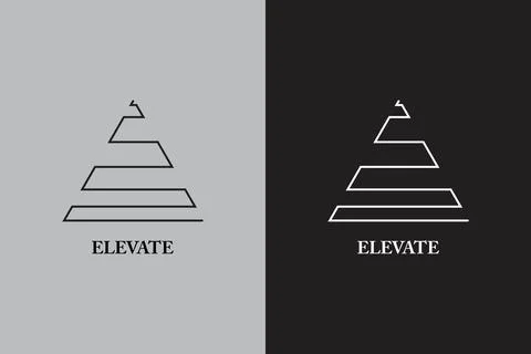 Elevate Logo Stock Illustration