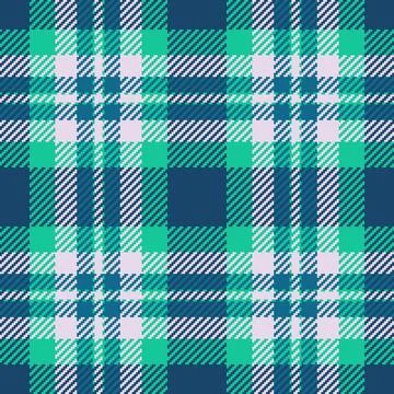Elevate your designs with this seamless plaid pattern. Mixing deep navy, vi.. Stock Illustration