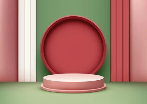 Elevate your product presentations with this modern 3D mockup Stock Illustration