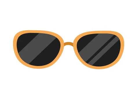 Elevate your summer style with vibrant orange sunglasses for any occasion that Stockillustratie