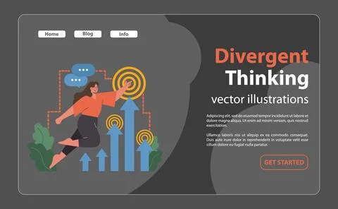 Elevated aspirations concept. Flat vector illustration. Stock Illustration