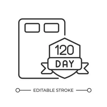 Elevated consumer assurance line icon Stock Illustration