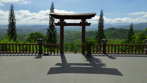 Elevated Escapade: Captivating 4K Views of Mountain Clouds in the Jungle Stock Footage 244473751