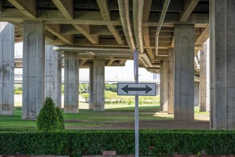 Elevated expressway below Foto stock