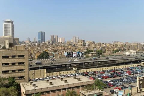 Elevated Expressway Cairo Stock Photos