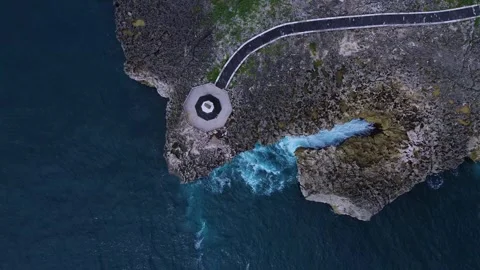 Elevated Perspective Highlighting Peaceful Coastal Park And Surroundings Stock Footage 324701838