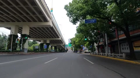 Elevated road in Shanghai is under lockdown Stock Footage 190788654