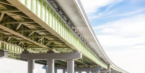 Elevated road on the sky Stock Photos
