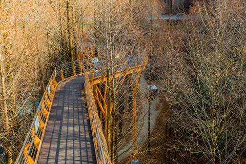 Elevated sky walk Stock Photos