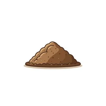 Elevated soil accumulation presents a depiction of natural ground compositi.. Stock Illustration