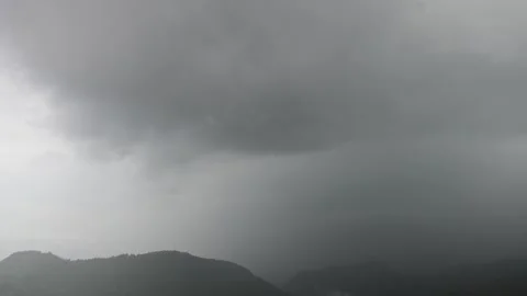 Elevated time lapse of a strong summer lightning storm 動画素材 255271472