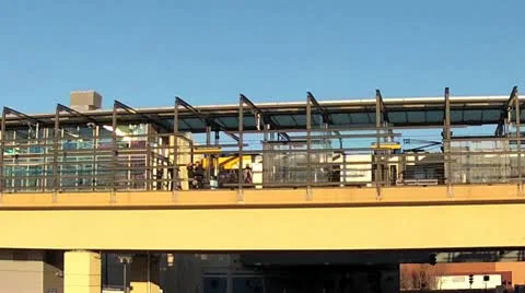 Elevated Train Video stock 10742908