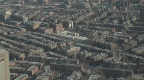 Elevated view of Boston skyline Stock Footage 59762680