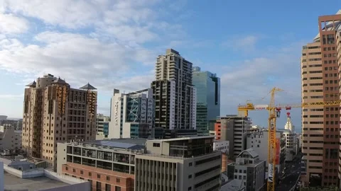 An elevated view of Cape Town, South Africa. 스톡 동영상 282377484