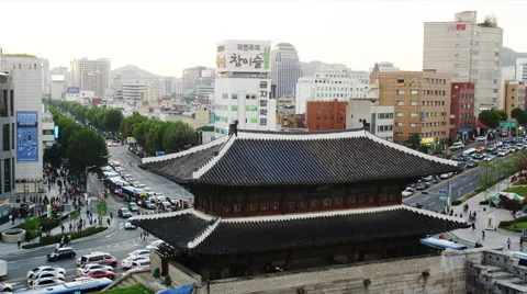 Elevated View of the Historic East Gate Stock Footage 61630203