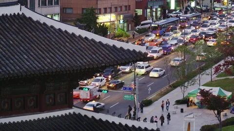 Elevated View of the Historic East Gate Video stock 61630299