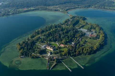 Elevated view of island Stock Photos