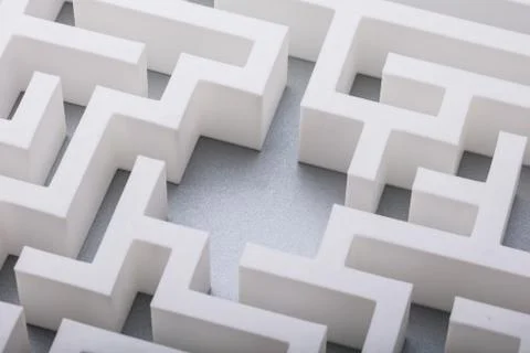 Elevated View Of Labyrinth Foto stock
