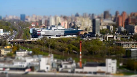Elevated View Over Kiev City, Time Lapse. 2017. Miniature Vídeo Stock 74749651