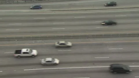 Elevated View of Traffic on the Highway Stock-Footage 19194160