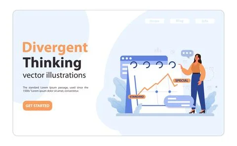 Elevating business performance from standard to special. Flat vector Illustrazione stock