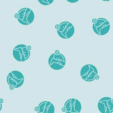 Elevating injured limb glyph seamless pattern Stock Illustration